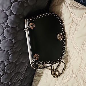 Coach Scalloped Rivets Parker Saddle Shoulder Bag NWOT